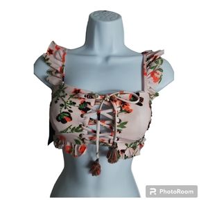 Women's Rapsodia Maaji Bikini Swim Top, Pink, Size Small.